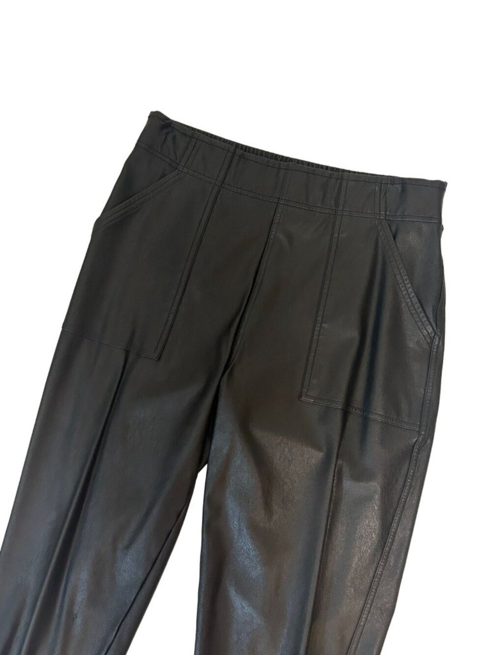 SPANX Faux Leather Jogger Pants Medium - Picture 5 of 7